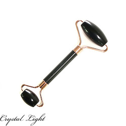 China, glassware and earthenware wholesaling: Black Obsidian Facial Roller