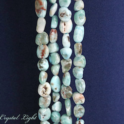 China, glassware and earthenware wholesaling: Larimar Tumble Bead