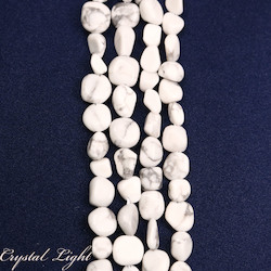 China, glassware and earthenware wholesaling: Howlite Tumble Bead