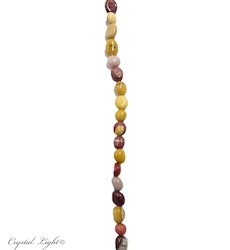 China, glassware and earthenware wholesaling: Mookaite Tumble Bead