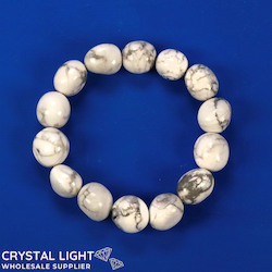 China, glassware and earthenware wholesaling: Howlite Tumble Bracelet