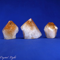 China, glassware and earthenware wholesaling: Citrine Cut Base Natural Point