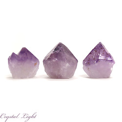 China, glassware and earthenware wholesaling: Amethyst Cut Base Natural Point