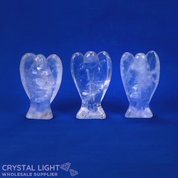 China, glassware and earthenware wholesaling: Clear Quartz Angel Small