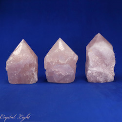 Rose Quartz Cut Base Point