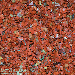 China, glassware and earthenware wholesaling: Red Jasper Chips / 250g