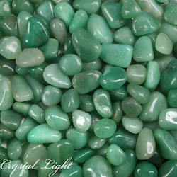 China, glassware and earthenware wholesaling: Aventurine tumble 10-20mm