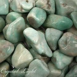 China, glassware and earthenware wholesaling: Amazonite Tumble 30-50mm/ 250g