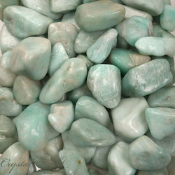 China, glassware and earthenware wholesaling: Amazonite Tumble 25-40mm /250g