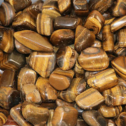 China, glassware and earthenware wholesaling: Tigers Eye Tumble 20-30mm