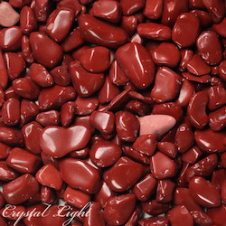 China, glassware and earthenware wholesaling: Red Jasper Tumble 5-10mm