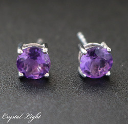 Amethyst Sterling Silver Studs