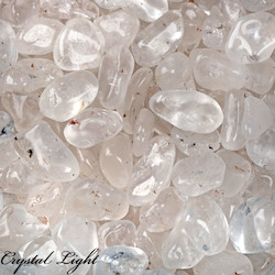 China, glassware and earthenware wholesaling: Clear Quartz Tumble 10-20mm