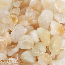 China, glassware and earthenware wholesaling: Citrine Brazil Tumble 20-30mm