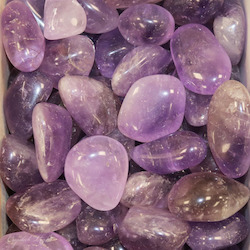 China, glassware and earthenware wholesaling: Amethyst Tumble 40-50mm/250g