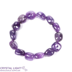 China, glassware and earthenware wholesaling: Amethyst Tumble Bracelet