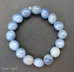 China, glassware and earthenware wholesaling: Blue Quartz Tumble Bracelet