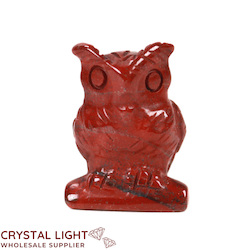 Red Jasper Owl Small