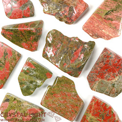 China, glassware and earthenware wholesaling: Unakite Slabs/250g