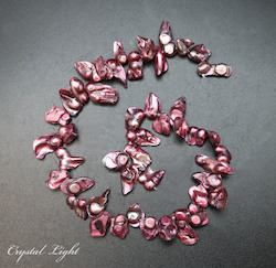 Fuchsia Keshi Pearl Beads