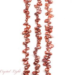 Copper Keshi Pearl Beads