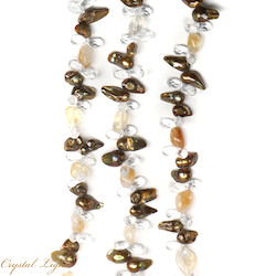 Keshi Pearl and Citrine Tumble Beads