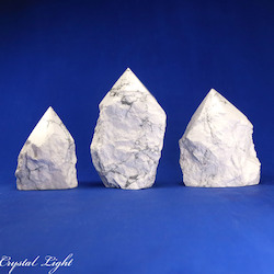 Howlite Cut Base Point