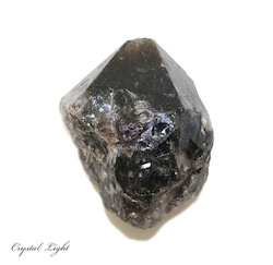 Dark Smokey Quartz Point w Rutile