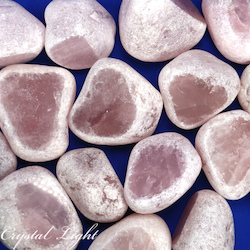 China, glassware and earthenware wholesaling: Rose Quartz Seer Stones/ 300g