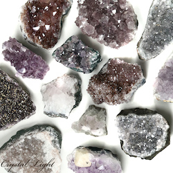 China, glassware and earthenware wholesaling: Mixed Amethyst Druse/ 1kg