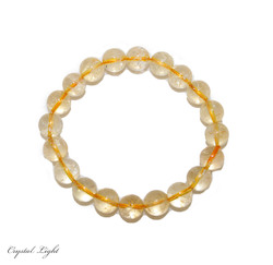 China, glassware and earthenware wholesaling: Citrine 8mm Bracelet