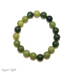 China, glassware and earthenware wholesaling: BC Jade 10mm Bracelet