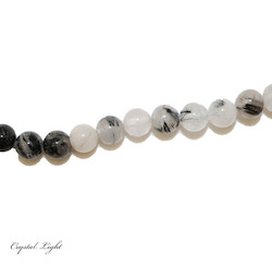 Tourmalated Quartz 8mm Beads