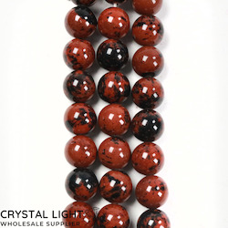 China, glassware and earthenware wholesaling: Mahogany Obsidian 10mm Beads