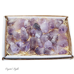 Amethyst Rough Points Box Lot