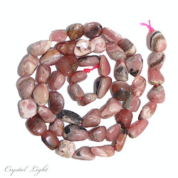 China, glassware and earthenware wholesaling: Rhodochrosite Tumble Beads