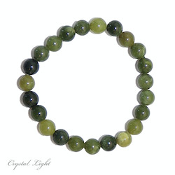 China, glassware and earthenware wholesaling: BC Jade 8mm Bracelet