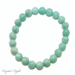 China, glassware and earthenware wholesaling: Green Amazonite 8mm Bracelet