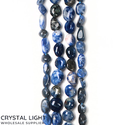 China, glassware and earthenware wholesaling: Sodalite Tumble Beads