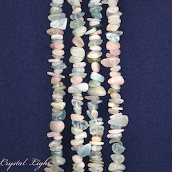 China, glassware and earthenware wholesaling: Morganite & Aquamarine Chip Beads