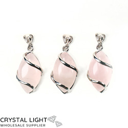 Rose Quartz Marquise Pendant