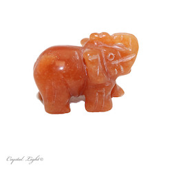 Orange Aventurine Elephant Large