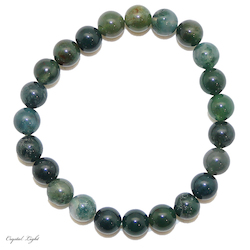 Moss Agate 8mm Bracelet