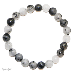 Tourmalated Quartz 8mm Bracelet