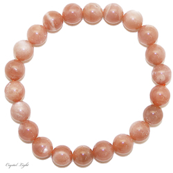 Peach Moonstone 8mm Bracelet