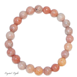 Orange Orchid Calcite 8mm Bracelet