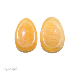 Orange Calcite Thumb Stone