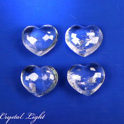 China, glassware and earthenware wholesaling: Clear Quartz AA Grade Heart