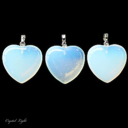 Opalite Heart Pendant