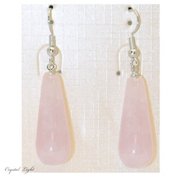 Rose Quartz Drop Earrings